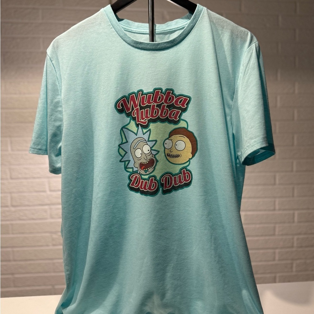 Wubba Lubba Dub Dub Graphic Tee - Light Blue